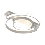 Sleek Acrylic Led Bedroom Ceiling Lamp In Warm/White Light - Black/White Flush Mount Various Sizes