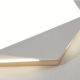 Pentagon Led Flush Mount Lamp In Acrylic White/Blue/Green - 12.5/16.5/20.5 Wide