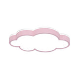 Cartoon Style Led Pendant Light For Bedroom Ceiling - Yellow/White Cloud Shade Acrylic And Metal