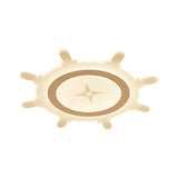 Modern Led Flush Ceiling Light With Rudder Acrylic Shade - Ideal For Child Bedroom