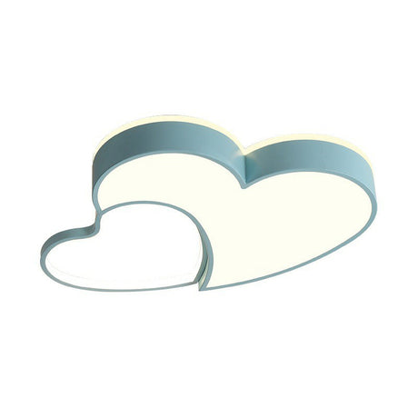 Heart Led Flush Mount Lighting For Kids Bedrooms - Simplistic And Stylish