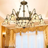 Classic Hand Cut Glass Beige Pendant Chandelier With Scalloped Edge

Note: Its Important To Include