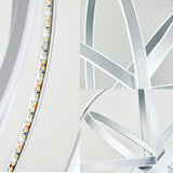 Modern 19.5 Acrylic Globe Chandelier Pendant - White Ceiling Light Fixture