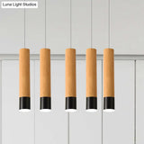 22.5/26/30 Modern Wooden Study Room Led Pendant Light With Warm/White Options