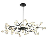 Simplicity Branched Firefly Chandelier: Acrylic Led Pendant Light Fixture For Living Room