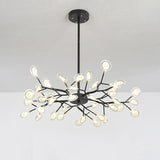 Simplicity Branched Firefly Chandelier: Acrylic Led Pendant Light Fixture For Living Room