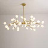 Modern Nordic Style Acrylic Firefly Led Suspension Light For Living Room 45 / Gold