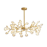 Modern Led Ceiling Chandelier: Tree Branch Design Metallic Finish