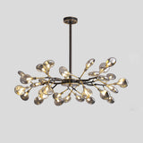 Modern Led Ceiling Chandelier: Tree Branch Design Metallic Finish 30 / Black C