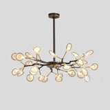 Modern Led Ceiling Chandelier: Tree Branch Design Metallic Finish 30 / Black A