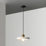 Modern Geometric Pendant Light - Stylish Resin-Cement Suspension Fixture For Dining Room White /