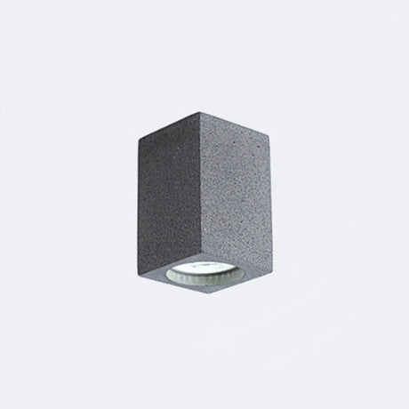 Rectangular Led Flush Mount Ceiling Light - Sleek & Stylish Cement Finish For Bedroom Dark Gray / 4