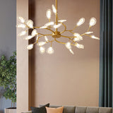 Simplistic Metal Swirling Chandelier Pendant Light With Led Ideal For Dining Room Decor