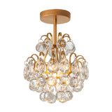 Contemporary Bent Arm Ceiling Light - Metal 1 Semi Flush Mount Gold/Black