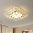 Golden Acrylic Led Flush Mount Light For Simplicity And Style In Living Room Gold / 15.5’ Warm