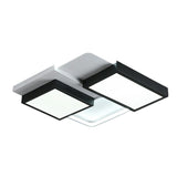 Modern Black Acrylic Led Flush Ceiling Light Fixture