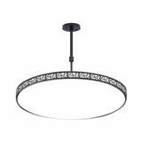 Modern Metallic Hollow-Carved Led Chandelier For Conference Room Lighting