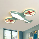 Acrylic Plane Led Flush Mount Ceiling Light - Warm Cartoon Lighting Fixture