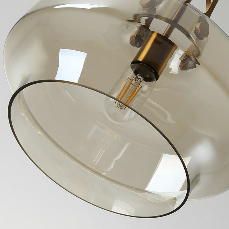 Postmodern Glass Pot-Shaped Pendant Ceiling Light For Dining Room