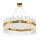 Modern Gold Led Crystal Chandelier Ceiling Light For Living Room