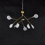 Gold Leaf Pendant Ceiling Light For Designer Living Rooms 9 /