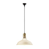 Industrial Iron Barn-Shaped Pendulum Light With Vented Socket - 1 Bulb Dining Room Pendant Fixture