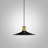 Industrial Geometric Metal Pendant Light With Black Finish And Single Bulb / C