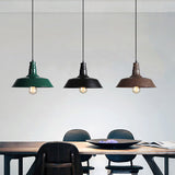 Industrial Style Iron Pendant Light Fixture - Barn Restaurant Hanging Lamp