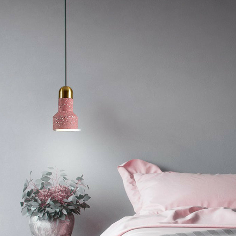 Mini Terrazzo Spotlight Pendant Light For Nordic Dining Room Decor Pink