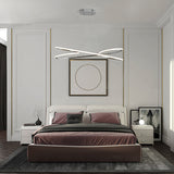 Artistic Aluminum Twist Led Chandelier Pendant Light For Dining Table