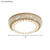 23’/35’ W Flush Mount Led Ceiling Light: Simple Cutout Design Acrylic White Bedroom Lighting In