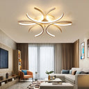 23.5’/31.5’ W Curved Led Semi Flush Mount Lamp – Modern Acrylic Lighting For Close To Ceiling