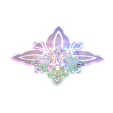 Crystal Blossom Led Ceiling Lamp With Modern Style And Clear Acrylic Petals - Ideal For Foyers Flush