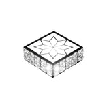 Minimalist Black Led Flush Mount Light With Inlaid Crystal For Corridor Ceiling Lighting
