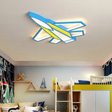 Cartoon Plane Led Flush Mount Ceiling Light - Perfect For Children’s Rooms
