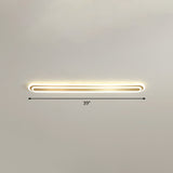 Minimalist Gold Led Ceiling Light For Bedroom - Acrylic Flush Mount Fixture / 39 Warm