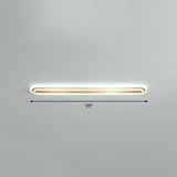 Minimalist Gold Led Ceiling Light For Bedroom - Acrylic Flush Mount Fixture / 39 White