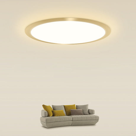 Minimalist Flat Led Flush Mount Ceiling Light For Bedroom - Acrylic Fixture