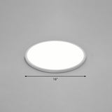 Led Ceiling Mount Fixture - Ultrathin & Simple Acrylic Flushmount Lighting In White / 16