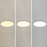 Led Ceiling Mount Fixture - Ultrathin & Simple Acrylic Flushmount Lighting In White / 19.5 Third