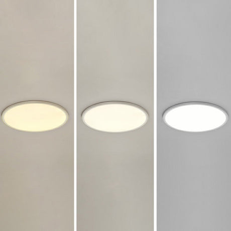 Led Ceiling Mount Fixture - Ultrathin & Simple Acrylic Flushmount Lighting In White / 23.5 Third