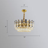 Modern Smoke Grey And Clear Crystal Round Chandelier - Stylish Restaurant Lighting Gray / 16