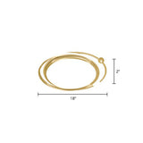 Contemporary Ultrathin Gold Flush Mount Led Ceiling Light For Bedroom / White Round