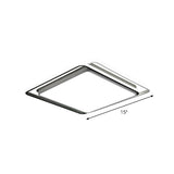 Nordic Geometric Led Flush Mount Ceiling Light With Acrylic Shade For Bedroom White / Remote Control