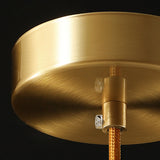 Beveled K9 Crystal Ball Led Hanging Lamp - Minimalist Golden Suspension Light For Bedrooms
