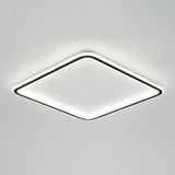 Minimalist Black Square Led Flush Ceiling Lamp - Ultrathin Acrylic Bedroom Light Fixture
