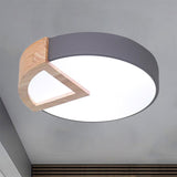 Nordic Macaron Flush Mount Light For Kids Bedrooms Grey / 12