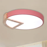 Nordic Macaron Flush Mount Light For Kids Bedrooms