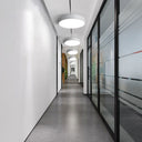 Simple Metal Round Flush Mount Ceiling Light With Led Ideal For Offices – Acrylic Diffuser