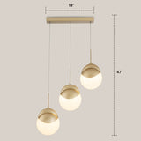 Gold Finish Led Hanging Light For Restaurants - Disc Shaped Acrylic Cluster Pendant Postmodern